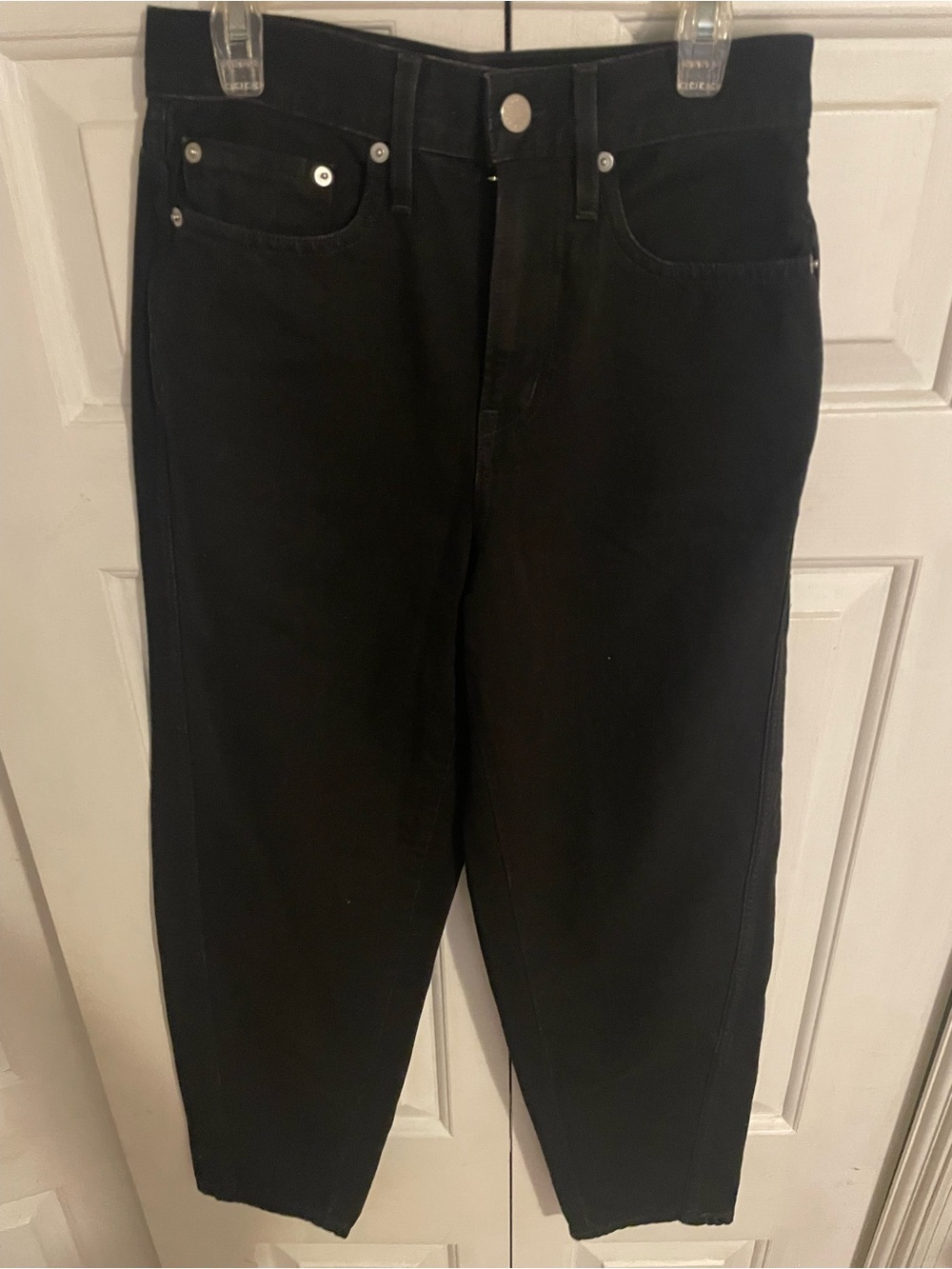 Apiece Apart Black  high Rise Mari Barrel Jeans size 25